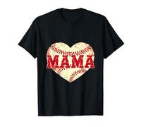 Home Run Mama: design baseball a forma di cuore Maglietta