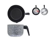 Home Salt N'Pepper Bollilatte in Alluminio, con Beccuccio Versatore, Rivestimento Antiaderente, 14 cm