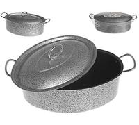 Home Salt N'Pepper Casseruola Ovale in Alluminio, Rivestimento Antiaderente, 32 cm