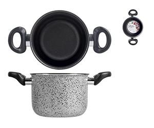 Home Salt N'Pepper Pentola in Alluminio, Rivestimento Antiaderente, 16 cm