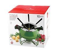 HOMe Servizio Fonduta Antiaderente 10 Pezzi Verde