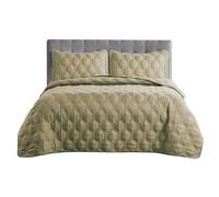 Home Soft Things Bradly Copriletto Trapuntato Alternativo, Misto Poliestere, Bronzo Anticato, 100" x 106"