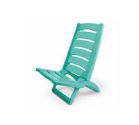 Home Spiaggina mare in polipropilene colore turchese schienale rigido