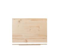 Home Spianatoia Tavola pasta in legno massello con rinforzi laterali cm