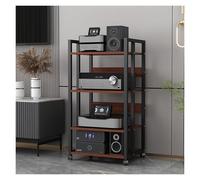 Home Stereo Rack Cabinet, supporto multimediale indipendente per giradischi, altoparlanti, amplificatore, ricevitore, componente audio, unità di intrattenimento per soggiorno e club