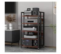 Home Stereo Rack Cabinet, supporto multimediale indipendente per giradischi, altoparlanti, amplificatore, ricevitore, componente audio, unità di intrattenimento per soggiorno e club