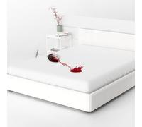 Home Still Coprimaterasso 100% impermeabile, in spugna di cotone traspirante + fondo impermeabile, coprimaterasso antibatterico per un sonno confortevole e sicuro, king size, 160 x 200 x 30 cm