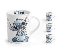 HOME-Stitch Sketch, Set 6 Tazze Mug, personaggio Stitch, in porcellana decorata, 33 cl