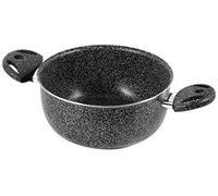 Home Casseruola 2 Manici Stone in Alluminio con Rivestimento Antiaderente 6 strati, Nero, 28cm - 439228