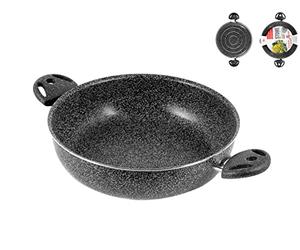 Home Stone Tegame Antiaderente, 2 Manici, Pietra, Antracite, 20 cm