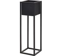 Home&Styling Vaso da Fiori Supporto Fioriera Supporto Portafiori Decorativa Casa Giardinaggio Stand in Metallo Verniciato Nero 70 cm