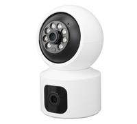 Home Surveillance Camera 2160x1920 Dual Lens WiFi Night Vision 2-Way Talk 360