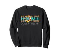Home Sweet Home Bohemian Patriotic Bloom Felpa