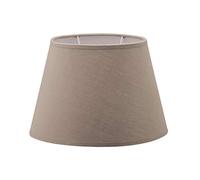 Home Sweet Home Classico Paralume Largo | ovale | 24/14/16cm | Tortora | Paralume in tessuto di cotone | per attacco E27 | testato RoHS | per lampada da parete e lampada da tavolo