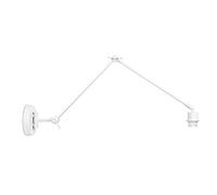 home sweet home collection Applique moderno Shift per paralume | lampada | 70/70/32 cm | Bianco | lampada da parete con braccio orientabile | Metallo | E27| per paralume |lampada max.20cm