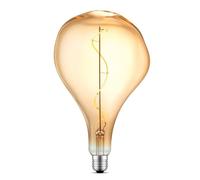 Home Sweet Home Edison Vintage E27 | fonte luminosa LED filamento Flex | Blown lampada LED | Ambra | Dimmerabile | 3W 180lm 2200K | luce bianca calda | Adatto per attacco E27