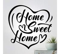 Home Sweet Home Wall Sticker Hall Living Room Decal Citazione Motivational Art Stickers Kitchen Decor Camera da letto Citazioni Benvenuto trasferimenti rimovibili fai da te Corridoio Vinile Scrittura