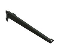 Home System 66461 Reggimensole a 2 Ganci Angolate, Nero, 18 cm, Set di 2 Pezzi