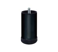 Home System 675602 Piedino in Metallo per Divani e Mobili, Diametro 60, H 120 mm, Nero
