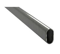 Home System R01694 Tubo per Armadi Ovale, 200 cm, Cromato