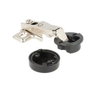 Home System R09059 Due Cerniere per Ante Vetro, nichelato, Set di 2 Pezzi