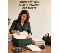 Home Systems & Maintenance Organizer: A Whole-Home Index for Rooms, Appliances, Service Records, Warranties, Supplies, Seasonal Tasks, Contacts, Documents, and Reviews