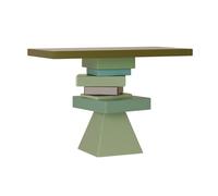 Home Tavolo consolle da 47", tavolo da divano in stile fattoria, tavolo da ingresso in legno con base creativa, tavolo da ingresso, tavolo decorativo for corridoio, soggiorno, ingresso Dietro il divan