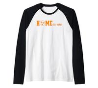 Home To Me Tennessee, Tri-Star Circle Design Maglia con Maniche Raglan