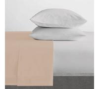Home Tresor - Lenzuolo Sopra Matrimoniale Maxi cm. 270 x 300, Made in Italy, Color Avorio