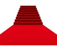 Home Tresor - Passatoia Natalizia Red Carpet VIP Tappeto Rosso Cerimonia Natale Fiere Congressi Moquette in Feltro Runner da Pavimento Corsia Corridoio - Mt. 1 x 4