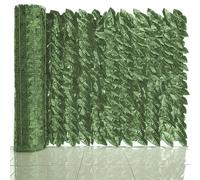Home Tresor - Siepe Finta per Recinzione, Edera Artificiale Ornamentale da Esterno per Balconi, Rotolo Frangivista Ombreggiante Giardino Ringhiera, 2x3 mt