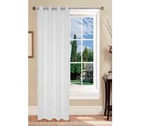 Home Tresor - Tenda da Interno per Salotto, Soggiorno, Camera da Letto | Tendone Effetto Glitter | 1 Tendone cm. 140 x 290 colore (Bianco)