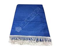Home Tresor - Tenda da Sole a Caduta con Anelli e Ganci | Tenda da sole per Balconi, Verande, Gazebo in Tessuto Resistente per Esterno, 100% Poliestere, Tinta Unita Blu, Mis. cm. (280 x 300)