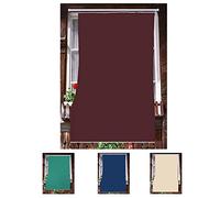 Home Tresor - Tenda da Sole da Esterno per Balcone/Terrazzo/Veranda con Anelli e Ganci per Applicazione, Resistente e Lavabile, 100% Poliestere, Tinta Unita Marrone cm. 280x300