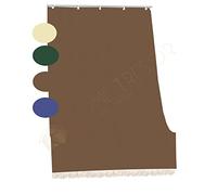 Home Tresor Tenda da Sole per Balconi in Tessuto Resistente per Esterno con Anelli e Ganci, Tenda Parasole a Cascata da Finestra e Veranda, Tinta Unita (140x250 cm, Marrone)