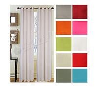 Home Tresor - Tendone Soggiorno Oscurante Liscio | Tende Coprenti per Interni Salotto, Camera da Letto con Occhielli | 1 Pannello cm. 140 x 290 Tinta Unita (Fucsia)