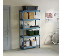 Home Vida Scaffale a 5 Ripiani, Resistente, per Cucina, Garage, capacità 875 kg, Colore: Blu