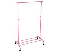 Home Vida Singolo Capo Rack Regolabile Porta Vestiti Rail, Rosa