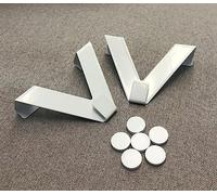 HOME WOHNIDEEN Easy FIX - Gancio per finestra, forma a V, colore: bianco, contenuto: 2 pezzi, profondità: 20 mm, bianco