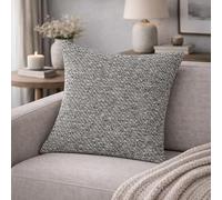 HOME WOHNIDEEN Federa per cuscino FJELLA effetto lino, senza imbottitura, colore: pietra, dimensioni: 50 x 50 cm, numero: 1 x