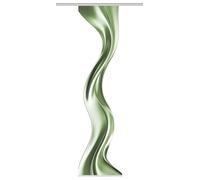 HOME WOHNIDEEN Oakley - Tenda a pannello effetto seta, 245 x 60 cm, con accessori, colore: verde, dimensioni: 245 x 60 cm, numero: 1 x