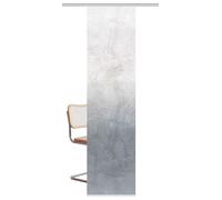 HOME WOHNIDEEN Tenda a pannello SIRALIA effetto seta, stampa digitale, 245 x 60 cm, con accessori, colore: grigio-blu, dimensioni: 245 x 60 cm, numero: 1 x