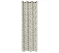 HOME WOHNIDEEN Tenda con occhielli Lenny, motivo a cerchi, 245 x 140 cm, opaca, colore: tortora, dimensioni: 245 x 140 cn, numero: 1 x