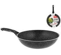 HOMe Wok Un Manico Antiaderente 'Stone' Cm28 Pentole Cucina