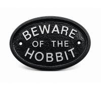 Home Works Wv555 Targa Porta Esterno Argento Hobbit, Segno Parete/Giardino