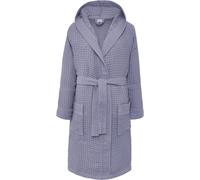 HOME ZEN HOUSEHOLD LINEN Accappatoio in Cotone a Nido d'Ape con Cappuccio, Leggero e Super Assorbente, Disponibile in 8 Colori, Taglie S-XXXL (IT, Testo, L, Regular, Regular, MEDIUM BLUE)