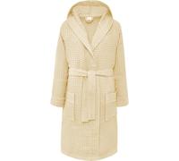 HOME ZEN HOUSEHOLD LINEN Accappatoio in Cotone a Nido d'Ape con Cappuccio, Leggero e Super Assorbente, Disponibile in 8 Colori, Taglie S-XXXL (IT, Testo, M, Regular, Regular, CREAM)