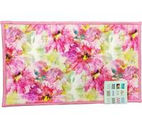 HOME ZEN HOUSEHOLD LINEN Tappeto Art Taba Fiore, Antiscivolo in Gomma, Poliestere con Stampe Digitali, Zerbino e Passatoia da Cucina, moderno in varie misure (FIORE ROSA, 50 X 100)