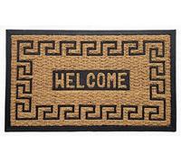 HOME ZEN HOUSEHOLD LINEN Zerbino art SPIDER IN fibra di cocco con stampe fantasiose tappeto ingresso casa asciuga passo con retro pvc per esterno e interno (Rettangolare welcome 1)