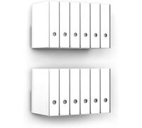 home3000 D-SEGNO Scaffale da Parete - Ripiano da parete in metallo per cartelle - Mensole da muro di Design - Libreria da parete moderna per ufficio e studio - Made in Italy